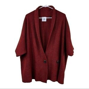 CABI Rosewood Cardigan Sweater Red Sz M